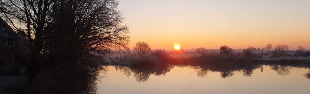 Aller im Sonnenuntergang